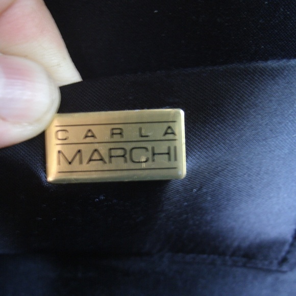 Carla Marchi Evening Bag Purse w/ Strap - Picture 7 of 8